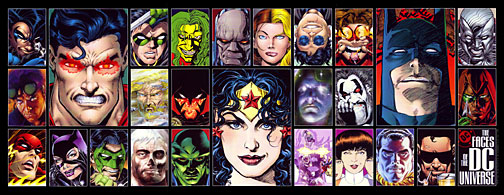 The Faces of the DC Universe poster
