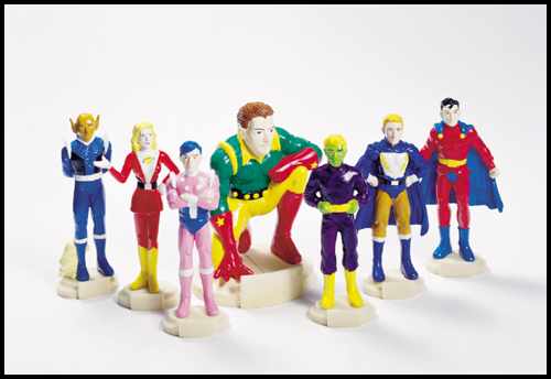 Legion of Super-Heroes PVC statues