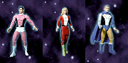 DC Direct Action Figures: Cosmic Boy, Saturn Girl, and Lightning Lad