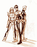 Legion of Super-Heroes v5: Saturn Girl, Cosmic Boy, and Lightning Lad