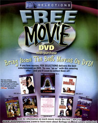 DVD Offer from Cereal Box