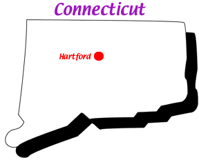 Connecticut map