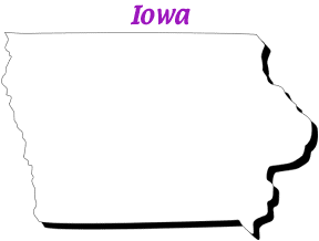 Iowa map