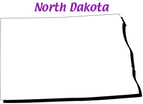 North Dakota map