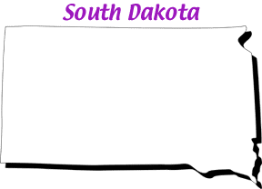 South Dakota map