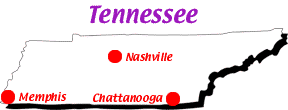 Tennessee map