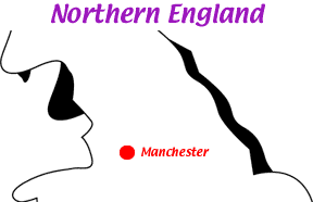 United Kingdom: Northern England map