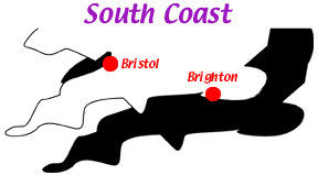 United Kingdom: South Coast map